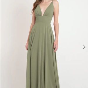 Jenny Yoo dress style Brady in color Sage